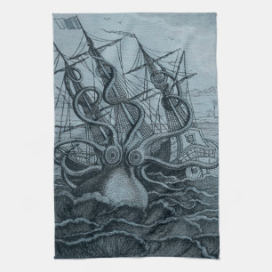 Blue Kraken Kitchtuch Geschirrtuch