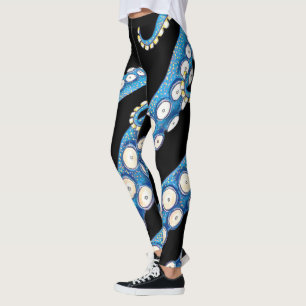 Blue Kraken Octopus Tentacles Leggings