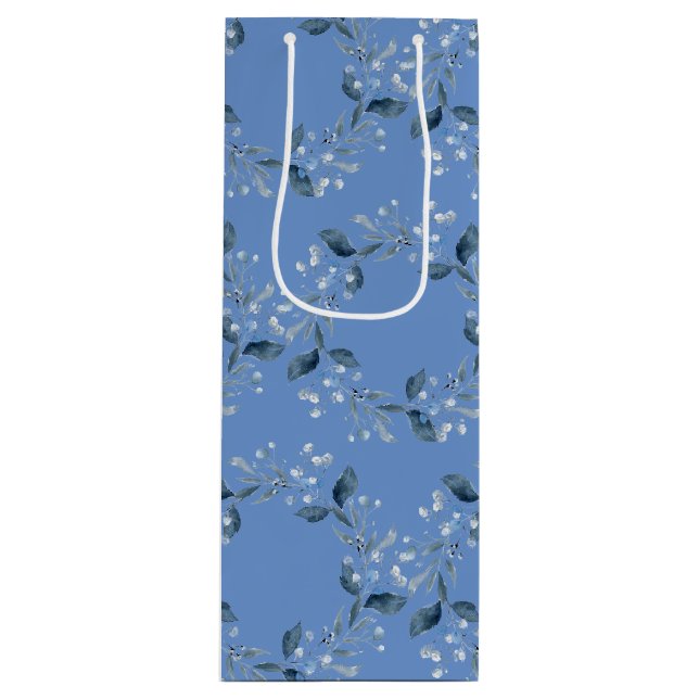 Blue Kreath Geschenktüte Für Weinflaschen (Vorderseite)