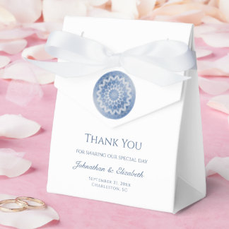 Blue Lace Mandala Wedding Geschenkschachtel