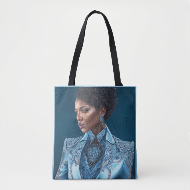 Blue Lady 3 Tote Bag (Vorderseite)