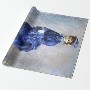 Blue Lady Parisienne Renoir Impressionist Paint Geschenkpapier