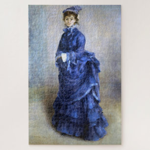 Blue Lady Parisienne Renoir Impressionist Paint Puzzle