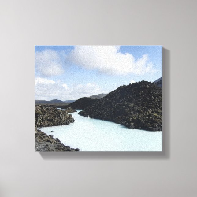Blue Lagoon Entry - Island Leinwanddruck (Vorderseite)