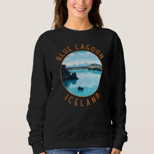 Blue Lagoon Island Distressed Circle Sweatshirt