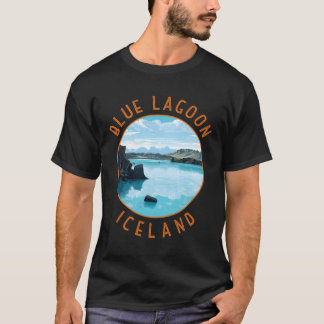 Blue Lagoon Island Distressed Circle T-Shirt