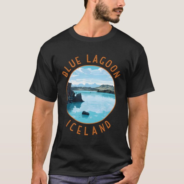 Blue Lagoon Island Distressed Circle T-Shirt (Vorderseite)