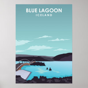 Blue Lagoon Island Travel Poster