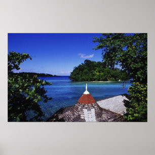 Blue Lagoon, Port Antonio, Jamaika Poster