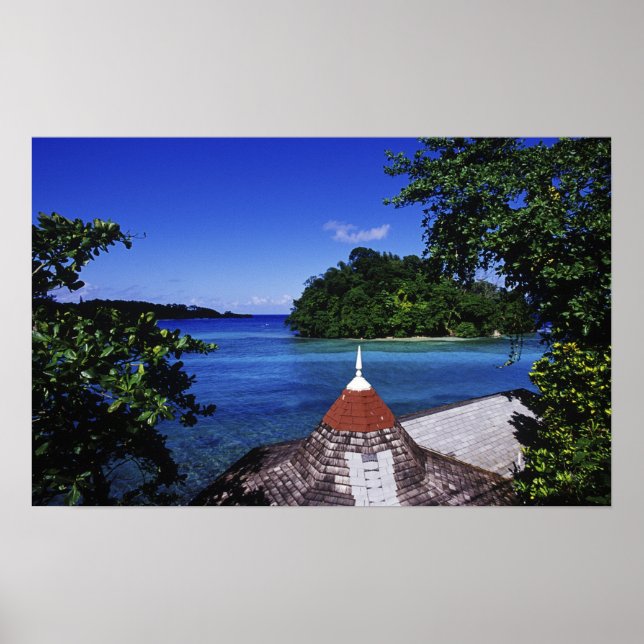 Blue Lagoon, Port Antonio, Jamaika Poster (Vorne)