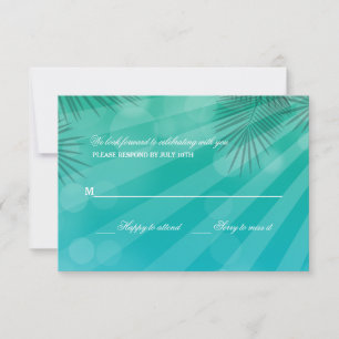 Blue Lagoon Response Cards Einladung