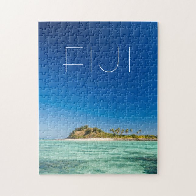 Blue Lagoon Seascape, Fidschi Puzzle (Vertikal)