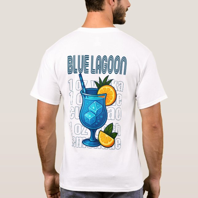 Blue Lagoon T-Shirt – Tropical Cocktail (Rückseite)
