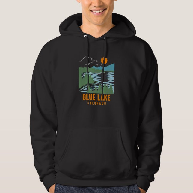 Blue Lake Colorado Hoodie (Vorderseite)