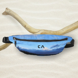 Blue Lake Foto Monogram Bauchtasche