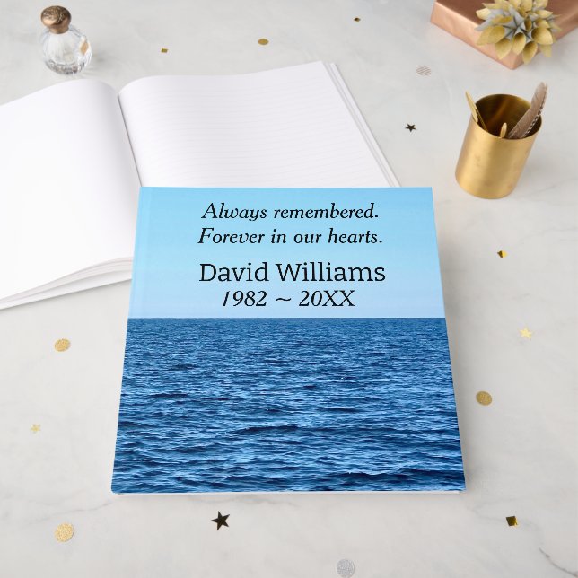 Blue Lake Michigan Gästebuch (Vorderseite offen)