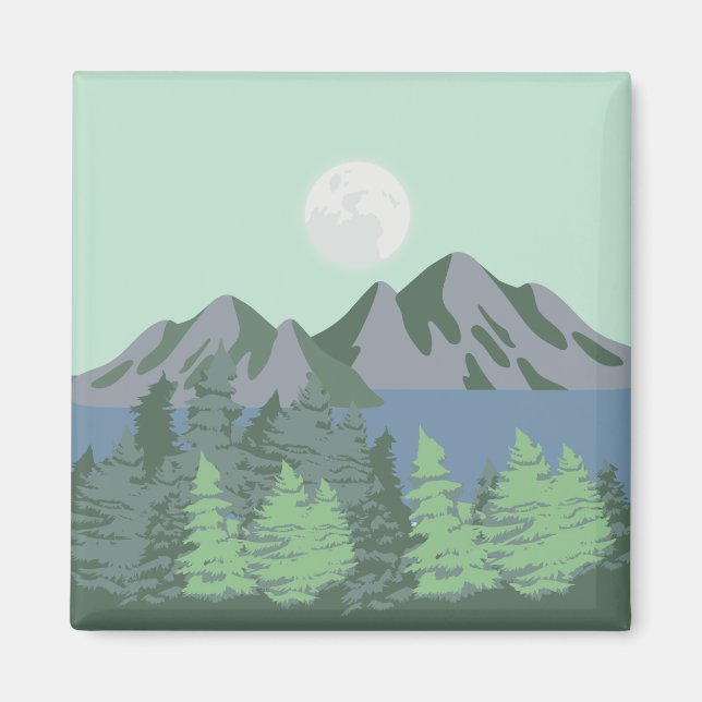 Blue Lake & Moon Magnet (Vorne)