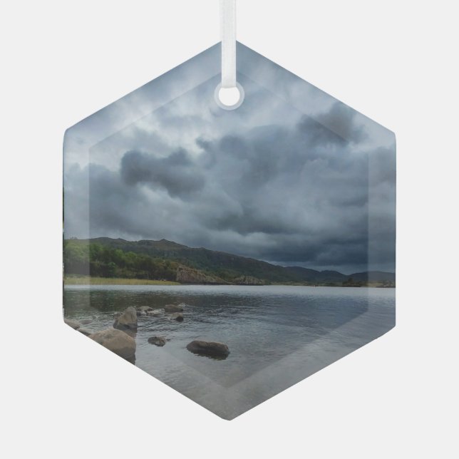 Blue Lake Ornament Aus Glas (Vorderseite)