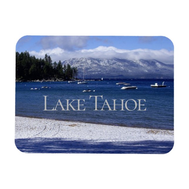 Blue Lake Tahoe Sierras of Nevada und Kalifornien Magnet (Horizontal)
