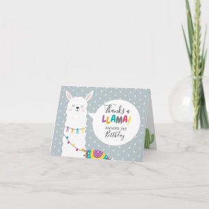 Blue Lama Cactus Foto Vielen Dank Karte