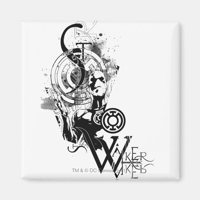 Blue Lantern Graphic 2 Magnet (Vorne)