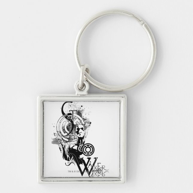 Blue Lantern Graphic 2 Schlüsselanhänger (Vorne)