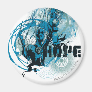 Blue Lantern Graphic 3 Magnet