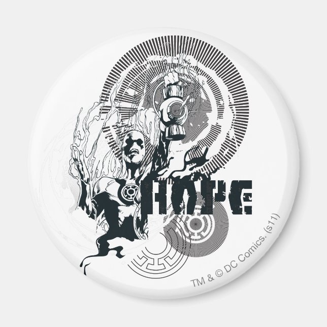 Blue Lantern Graphic 4 Magnet (Vorne)