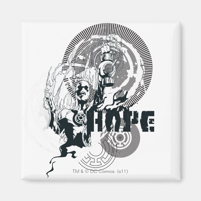 Blue Lantern Graphic 4 Magnet (Vorne)