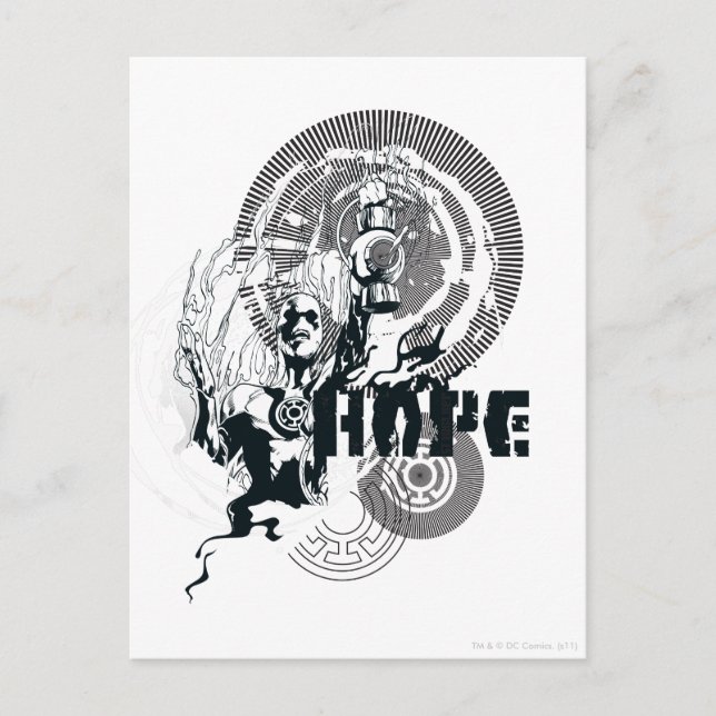 Blue Lantern Graphic 4 Postkarte (Vorderseite)