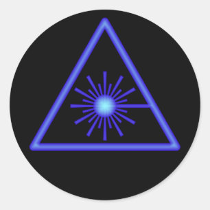 Blue Laser Symbol Sticker