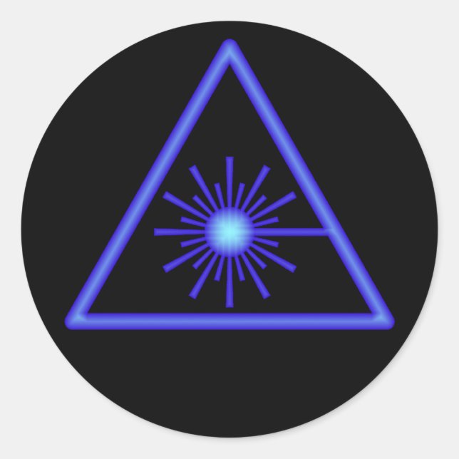 Blue Laser Symbol Sticker (Vorderseite)