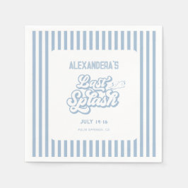 Blue Last Splash Bachelorette Serviette