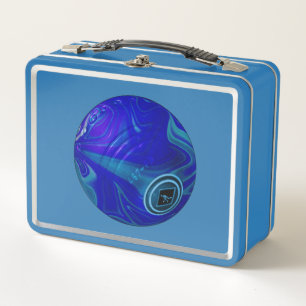 Blue Lawn Bowl, Metall Brotdose
