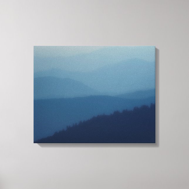 Blue Layers Leinwanddruck (Vorderseite)