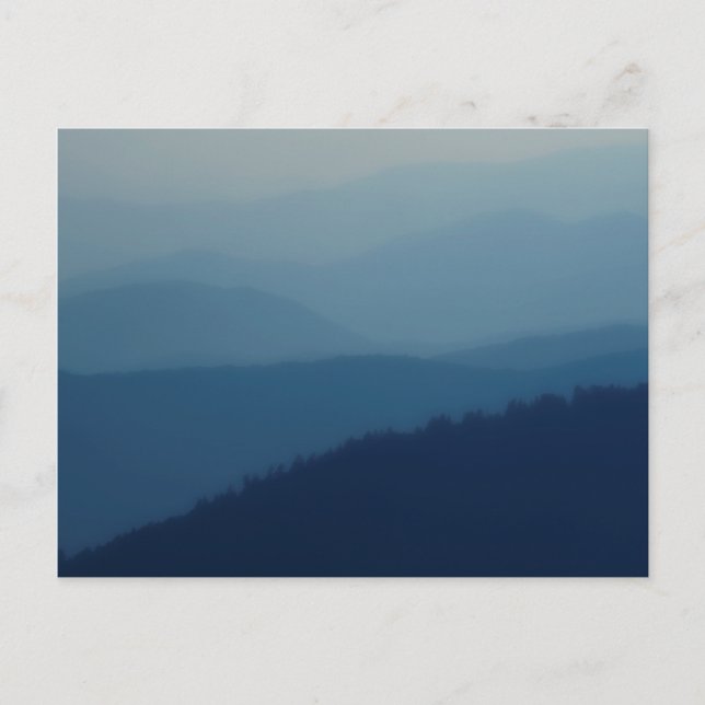 Blue Layers Postkarte (Vorderseite)