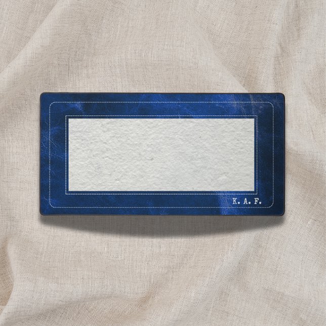 Blue Leather-Look & Linen - Scholar Series Schreibtischunterlage (Von Creator hochgeladen)