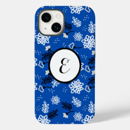 Blue leaves romantic garden Case-Mate iPhone 14 hülle