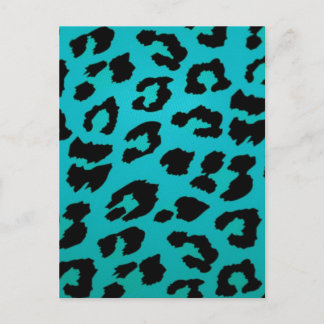 BLUE LEOPARD POSTKARTE