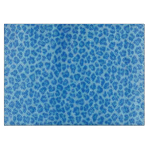 Blue Leopard Skin Cutting Board Schneidebrett