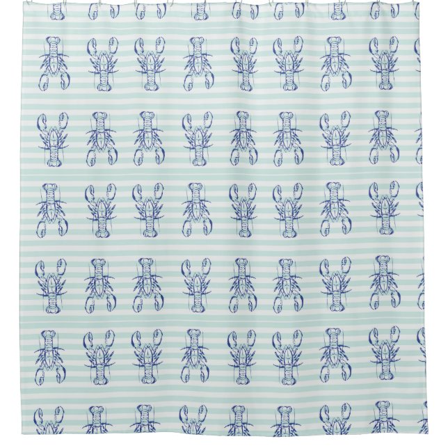 Blue LGeburters Duschvorhang (Vorderseite)