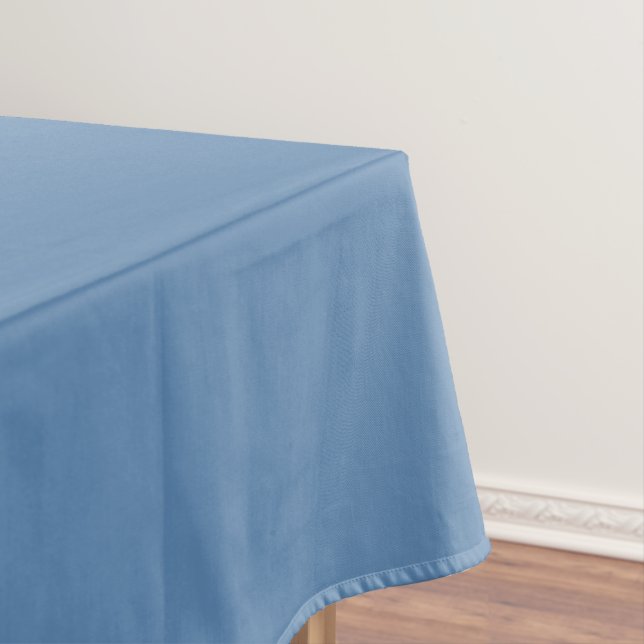 Blue Lichen Solid Color Print, Light Blue Gray Tischdecke (Beispiel)