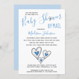 Blue Liebe Hört Babydusche per Mail Einladung