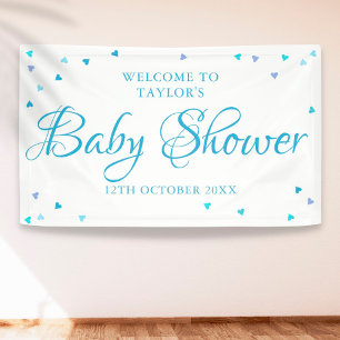 Blue Liebe Hört Kinderdusche / Sprinkle Empfang Banner