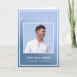 Blue Life Celebration Obituary Folary Program Programm