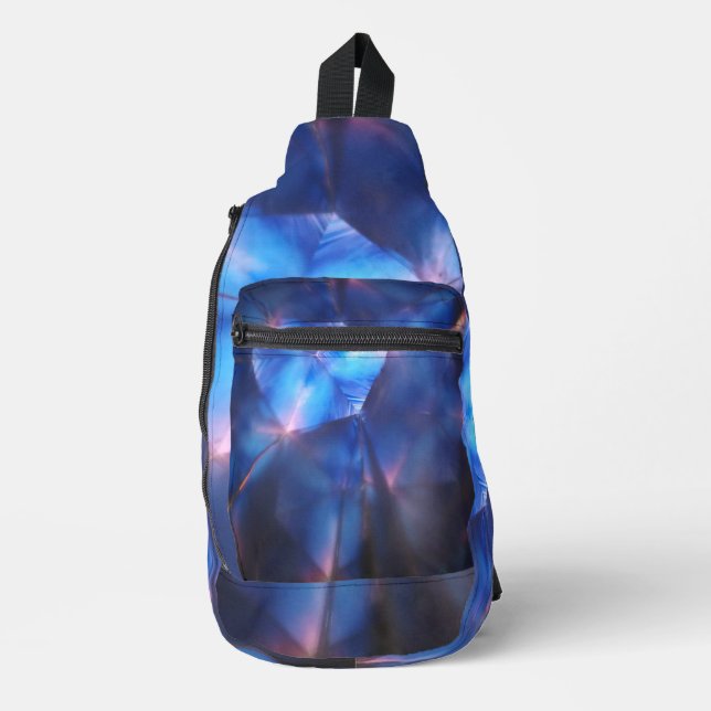 Blue Light Sky Crossbody Bag (Vorderseite)