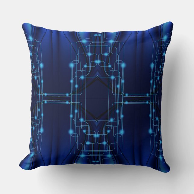 Blue Light Technology Throw Pillow Kissen (Vorderseite)
