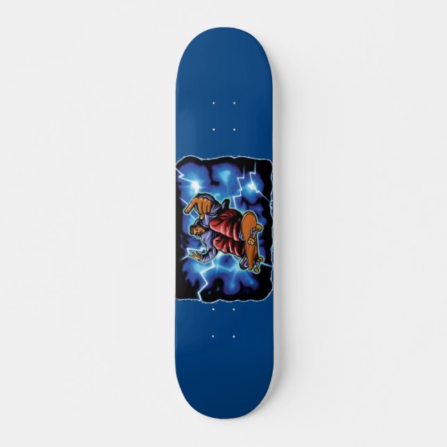 Blue Lighting Skatboard Skateboard (Vorne)