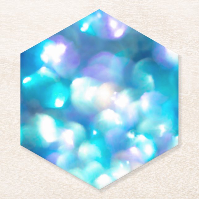 Blue Lights Paper Untersetzer (Vorderseite)