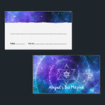 Blue Lila Galaxy Bat Bar Mitzvah Flat Escort Platzkarte<br><div class="desc">Suchen Sie nach coolen Galaxie-themed Party Ideen für Ihre Fledermaus Mitzvah oder Bar mitzvah? Erstellen Sie Ihre eigenen flachen Escort-Platzkarten für Ihre Empfang-Tabellen auf einer einfach zu bedienenden DIY-Vorlage. Jede dieser Platzkarten ist für die Handschrift den Namen Ihres Gastes, die Tischnummer, und ihre ausgewählte Wahl Mahlzeiten. Die wunderschöne Aquarellkunst von...</div>
